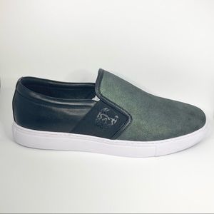 New Robert Graham Leather Slip On Sneakers (without box)